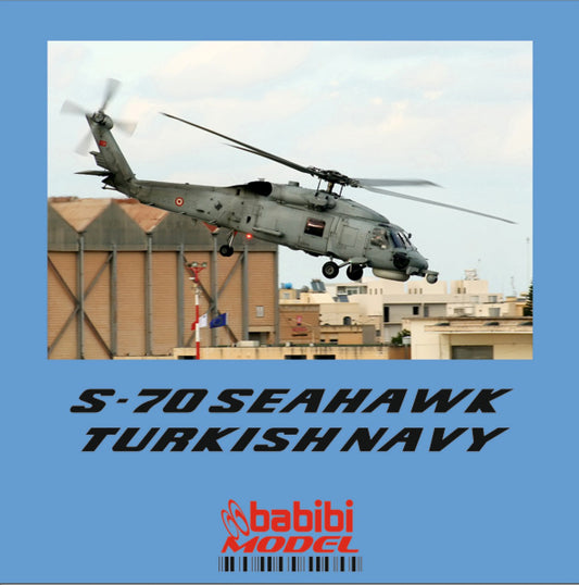 Babibi Models DBT-01209 1:72 Sikorsky S-70 Seahawk Turkish Navy Decal Set