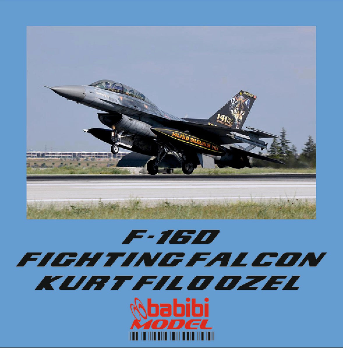 Babibi DBT-01258 1:72 F-16D Kurt Sqn 50th Year Special Tail