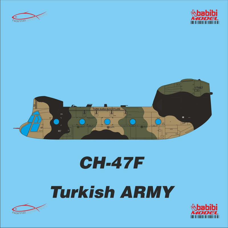 Babibi Models DBT-01355 1:72 CH-47F Turkish ARMY