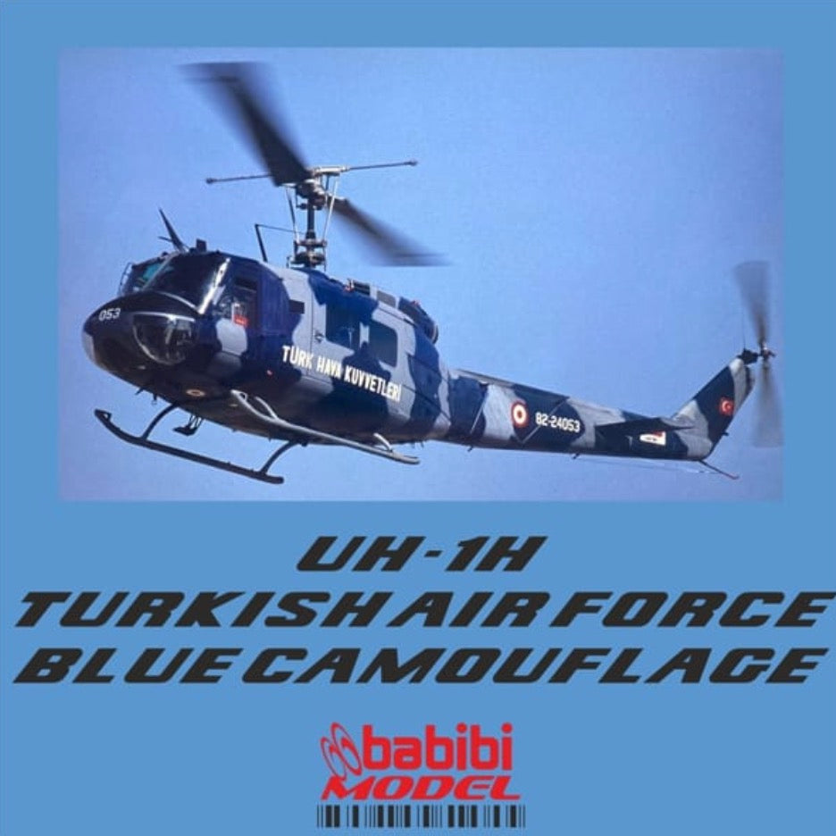 Babibi Models DBT-01365 1:72 Bell UH-1H Turkish Air Force Blue Camouflage