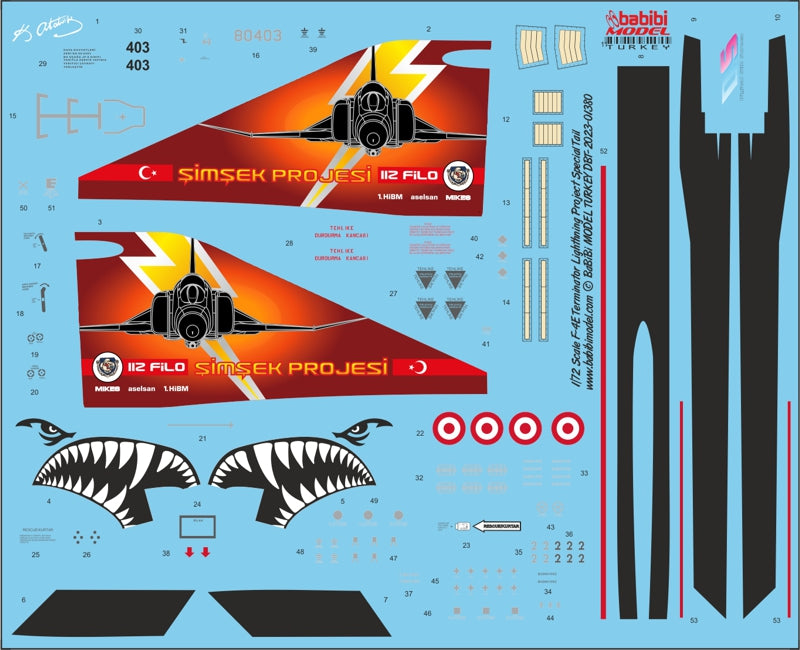 Babibi DBT-01380 1:72 F-4E Terminator Lightning Project Special Art