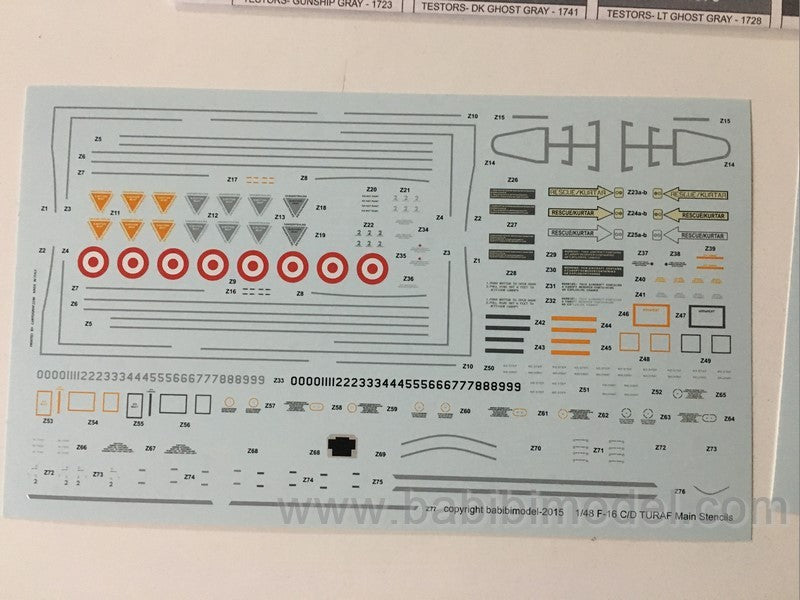 Babibi DBT-01384 1:72 F-16C/D 142 Sqn 2023 Yellow Horn Tail