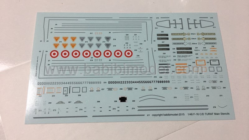 Babibi DBT-01384 1:72 F-16C/D 142 Sqn 2023 Yellow Horn Tail