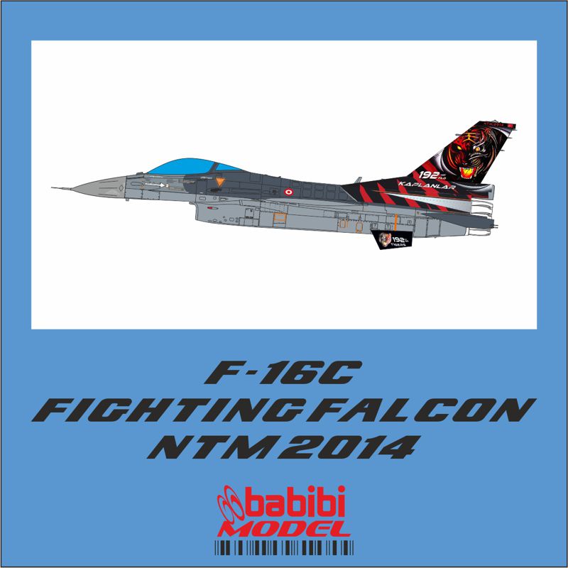 Babibi DBT-01387 1:72 F-16C NATO Tigermeet 2014 Decals