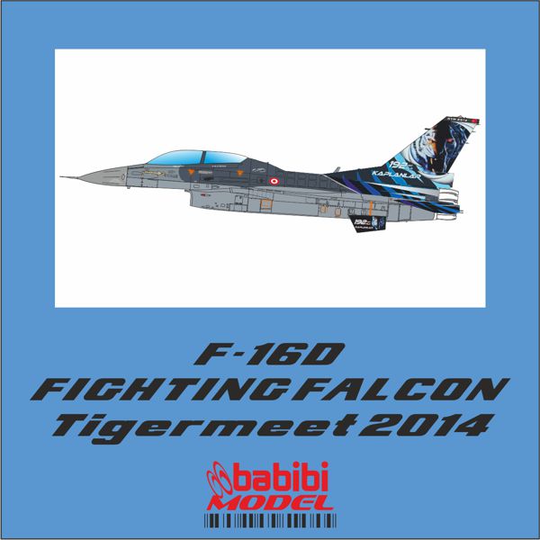 Babibi DBT-01390 1:72 F-16D NATO Tigermeet 2014 Decals