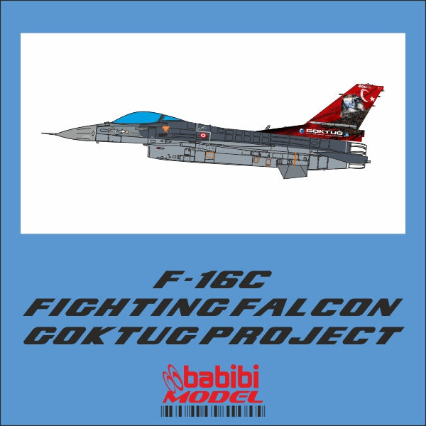 Babibi DBT-01409 1:72 F-16C 401 SQ Goktu Project Decals
