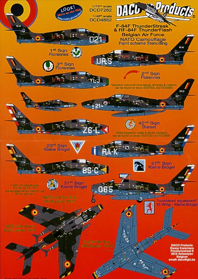 Daco DCD4862 1:48 F-84F Thunderstreak/RF-84F Thunderflash