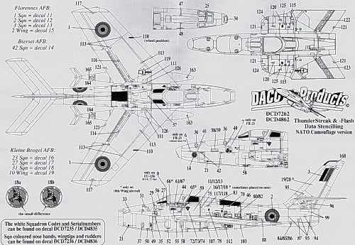 Daco DCD4862 1:48 F-84F Thunderstreak/RF-84F Thunderflash