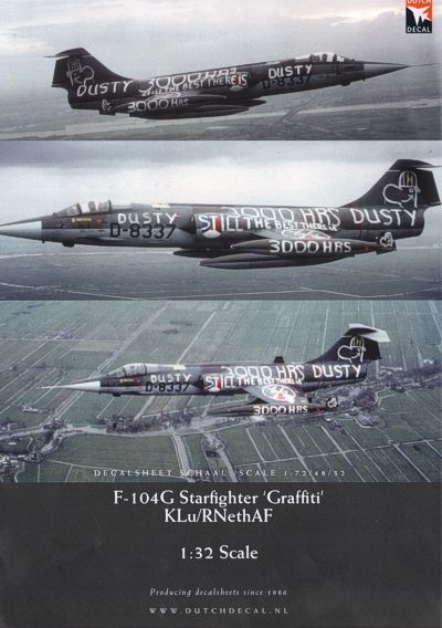 Dutch Decal DD32015 1:32 'Graffiti' Lockheed F-104G Starfighter KLu/RNethAF