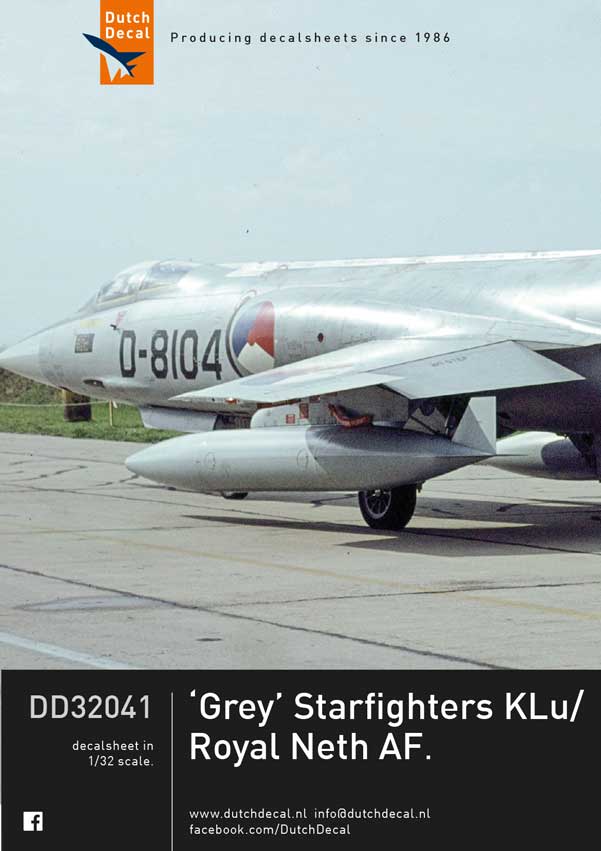 Dutch Decal DD32041 1:32 General-Dynamics F-16A/B KLu coloured Squadron markings