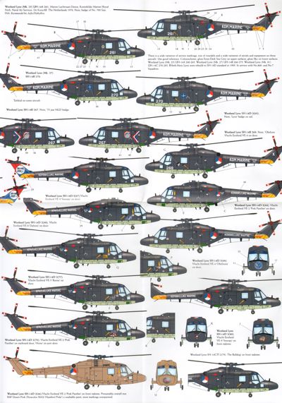 Dutch Decal DD72074 1:72 Lynx, F-4E, F-86F, F-100D, F-102A Decals