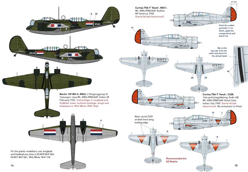 Dutch Decal DD72098 1:72 Fokker G.1, H.75, Martin 139, Tiger Moth