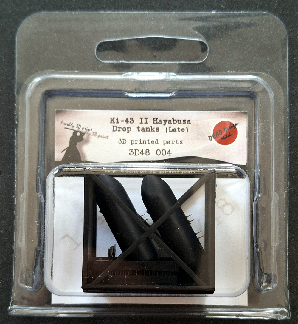 Dead Design Models DDM3D48004 1:48 Nakajima Ki-43-II Hayabusa Drop Tanks Late