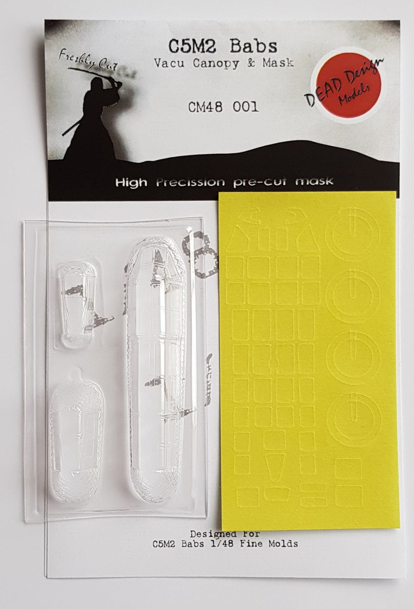 Dead Design Models DDMCM48001 1:48 Mitsubishi C5M2 Vacform Canopy & Mask