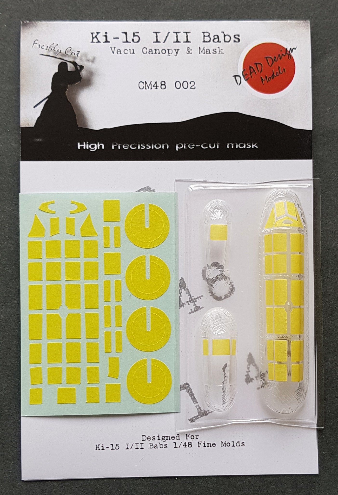 Dead Design Models DDMCM48002 1:48 Mitsubishi Ki-15-I/II Vacform Canopy & Mask