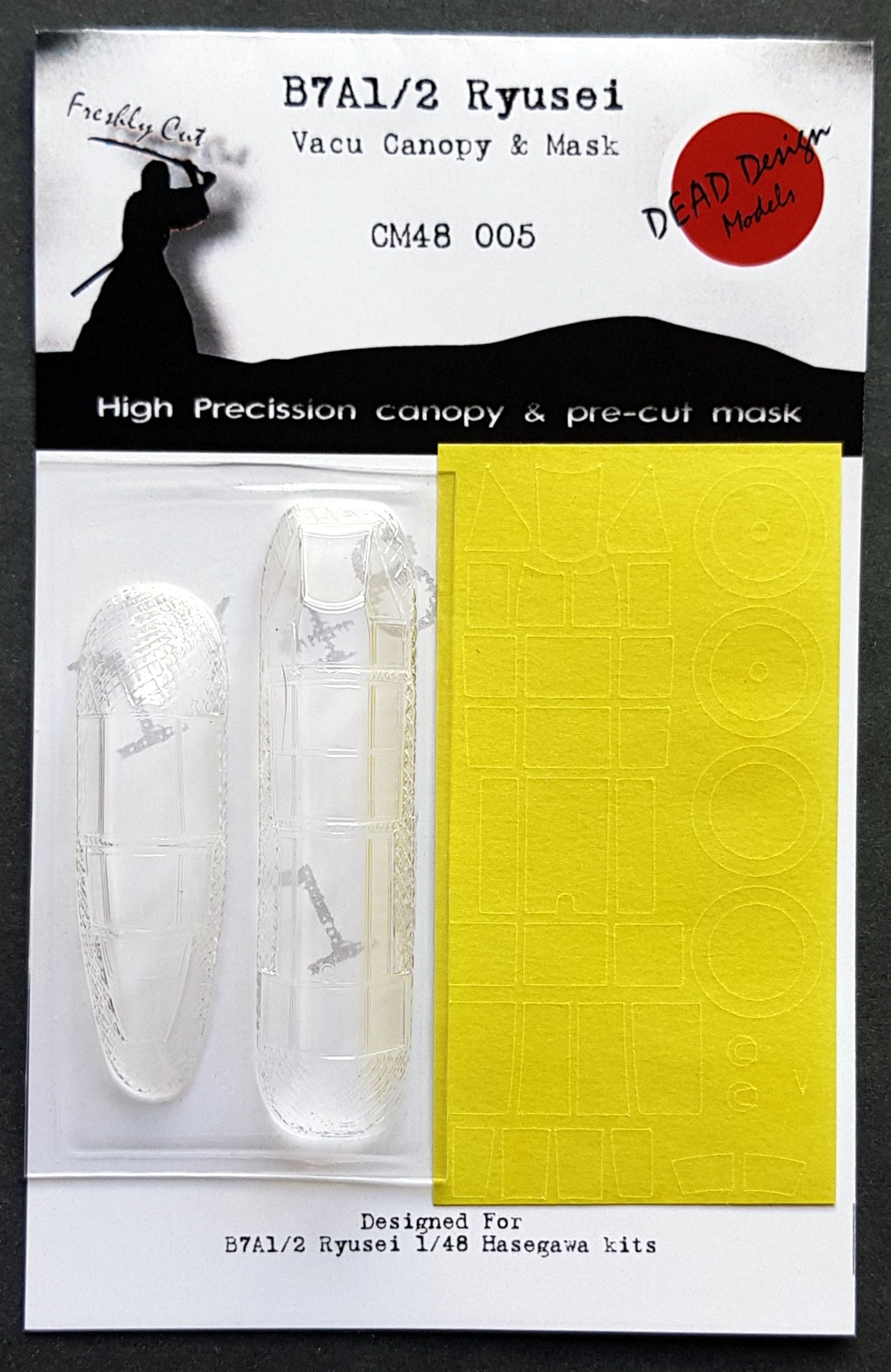 Dead Design Models DDMCM48005 1:48 Aichi B7A1/B7A2 Ryusei Vacform Canopy & Mask