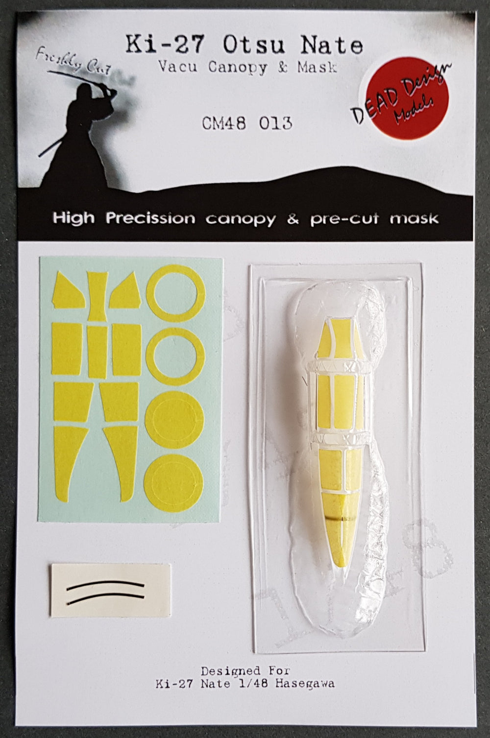 Dead Design Models DDMCM48013 1:48 Nakajima Ki-27 Otsu Vacform Canopy & Mask