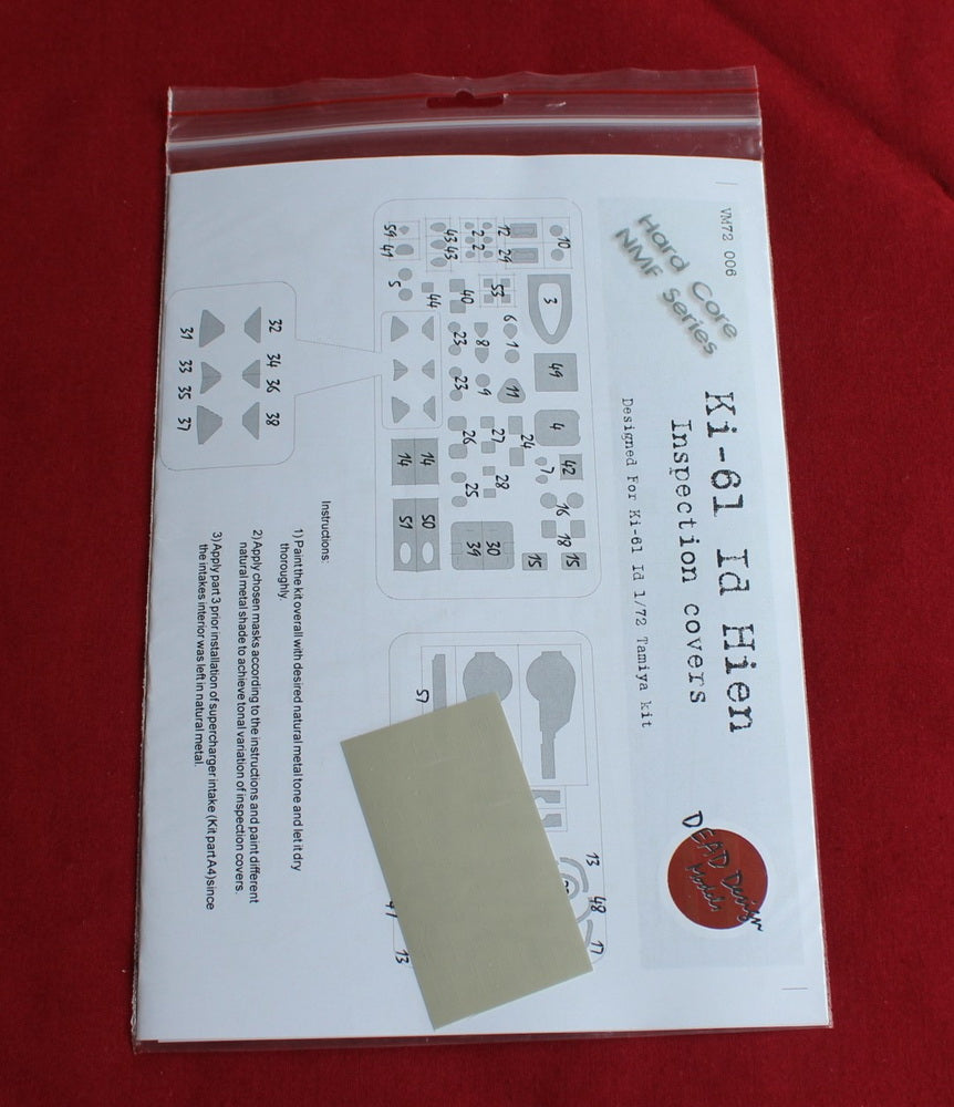 Dead Design Models DDMHC72001 1:72 Kawasaki Ki-61-Id Hien Inspection Covers