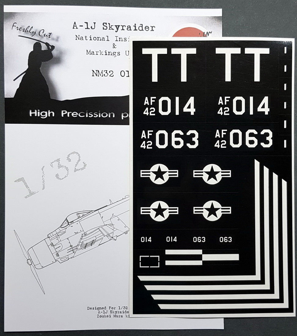 Dead Design DDMNM32013 1:32 A-1J Skyraider Insignia & USN Markings