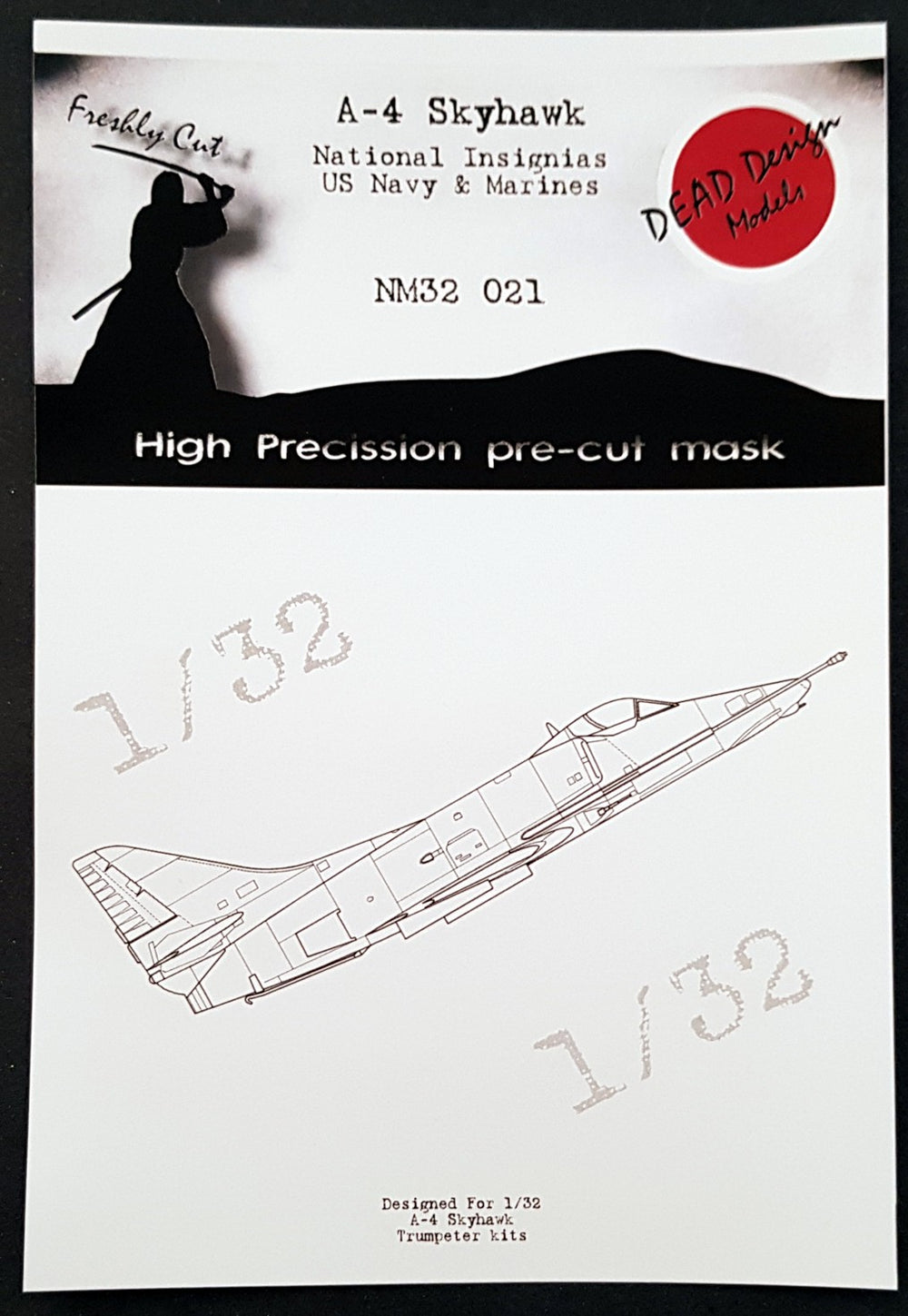 Dead Design Models DDMNM32021 1:32 Douglas A-4 Skyhawk US National Insignias