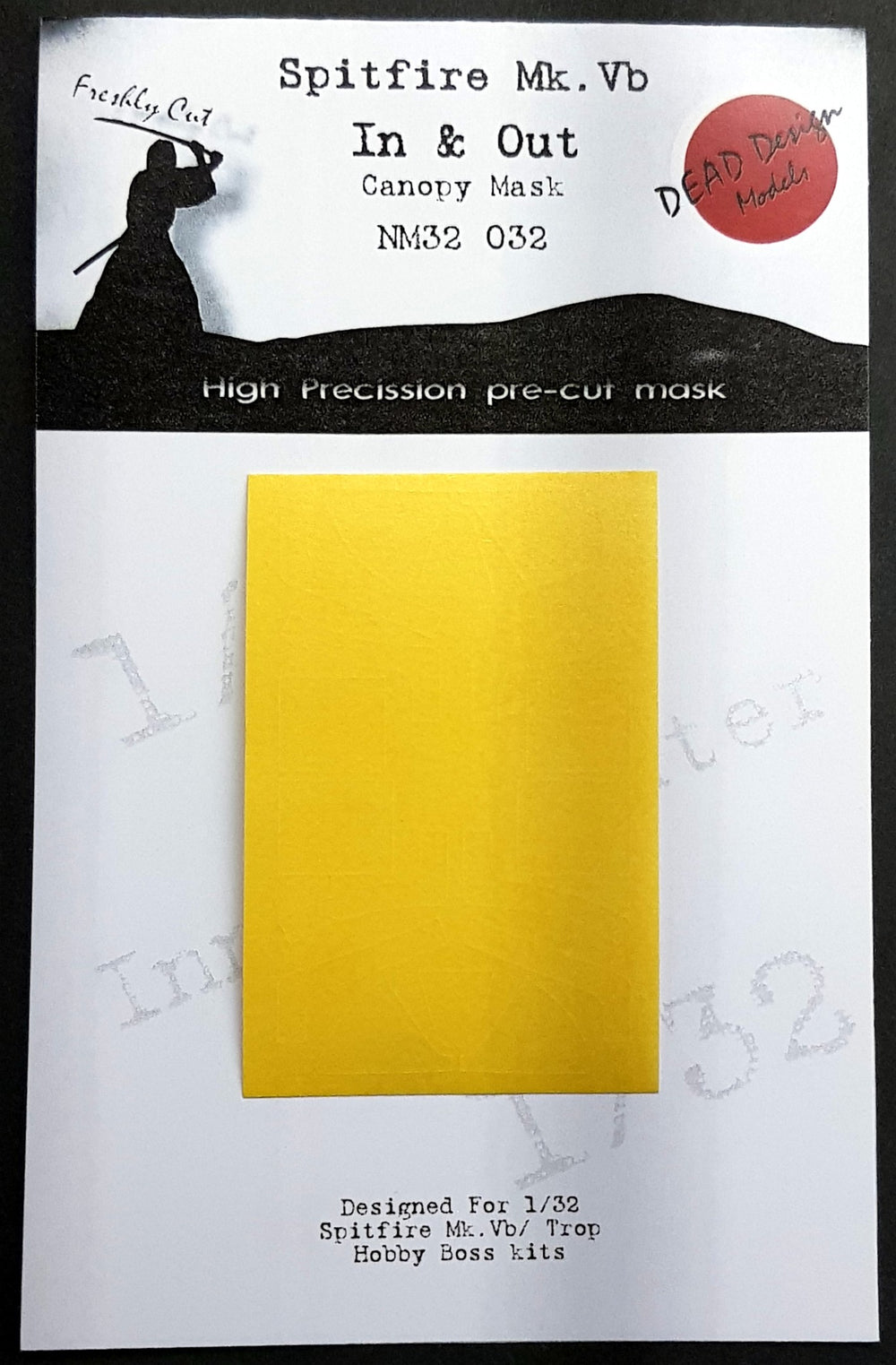 Dead Design DDMNM32032 1:32 Spitfire Mk.V Int/Ext Canopy Mask