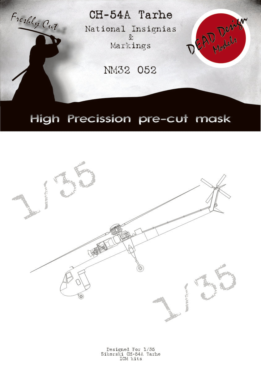 Dead Design DDMNM32052 1:35 Sikorsky CH-54A Tarhe markings