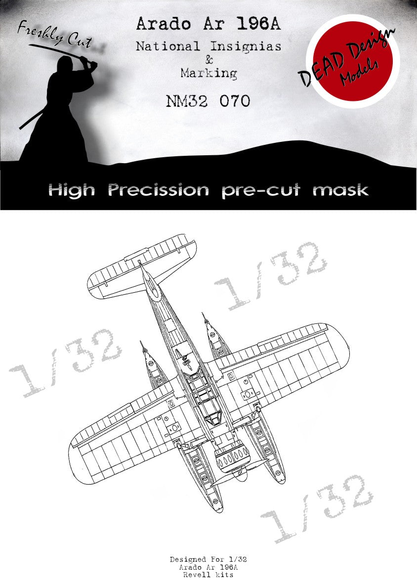 Dead Design Models DDMNM32070 1:32 Arado Ar-196A-3 National Insignia