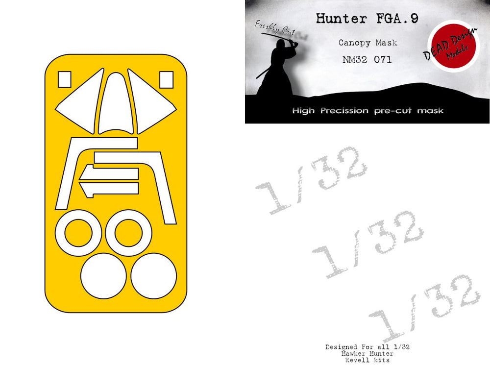 Dead Design Models DDMNM32071 1:32 Hawker Hunter FGA.9