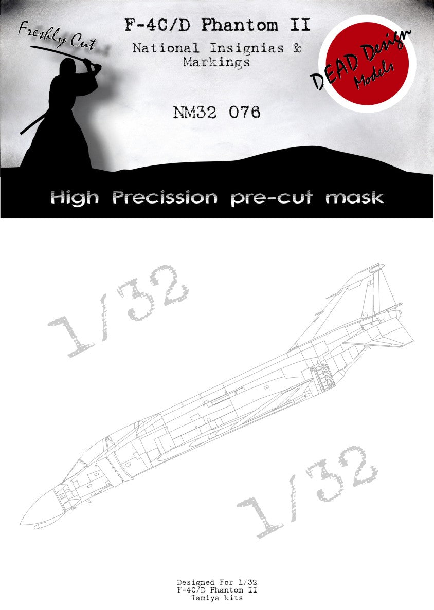 Dead Design Models DDMNM32076 1:32 F-4C/D Phantom II National Insignias
