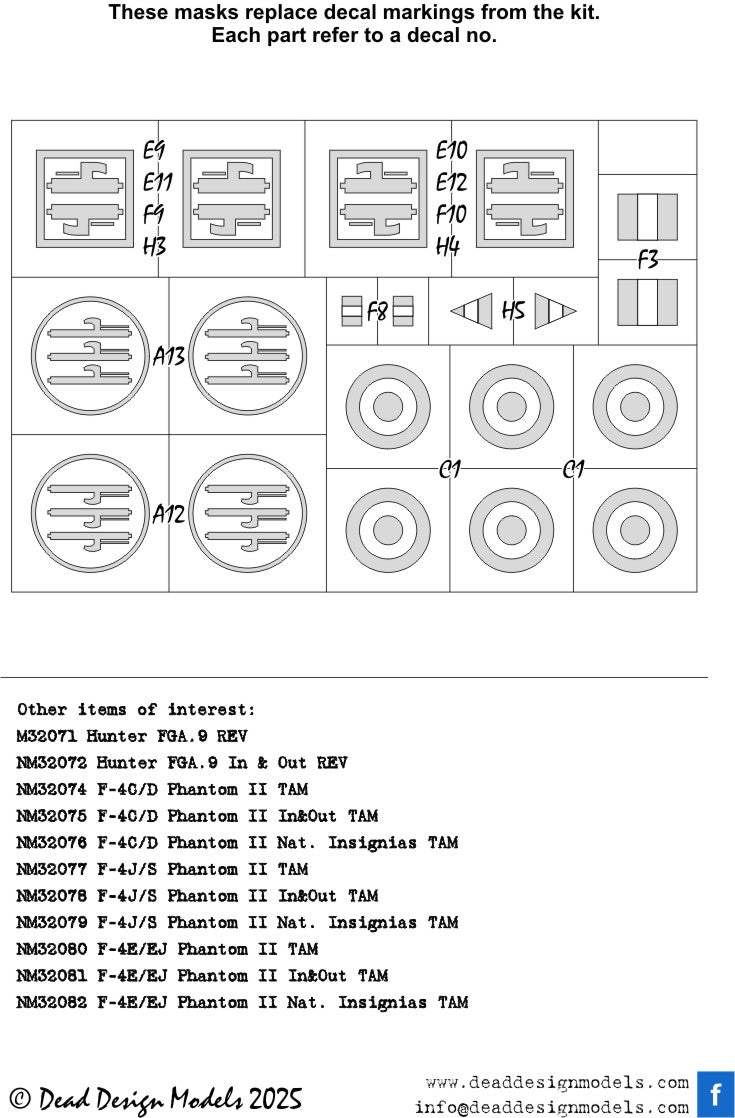 Dead Design Models DDMNM32085 1:32 Macchi C.205 Veltro National Insignia