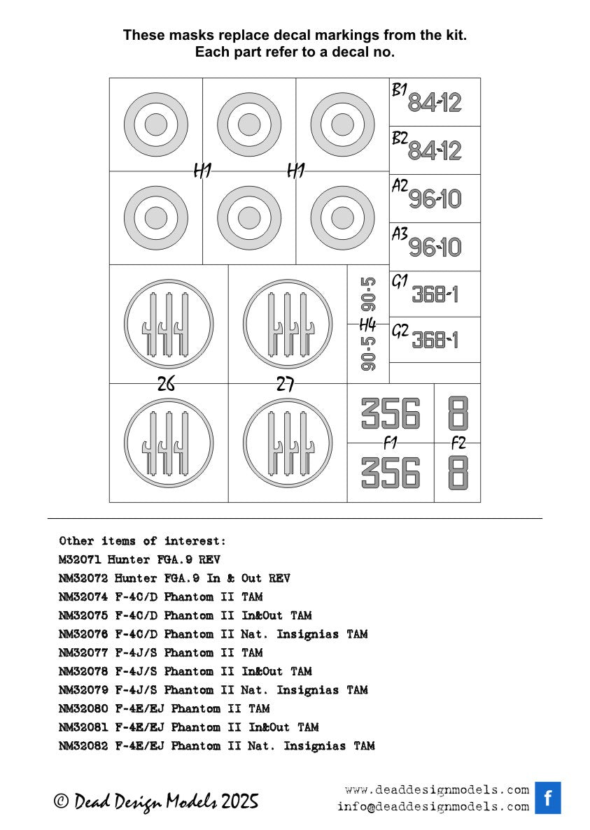 Dead Design Models DDMNM32094 1:32 Macchi C.202 Folgore National Insignias