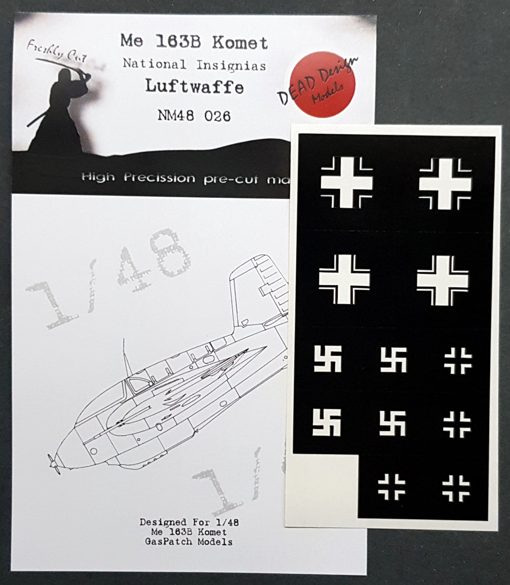 Dead Design DDMNM48026 1:48 Me-163B Komet Luftwaffe National Insignia