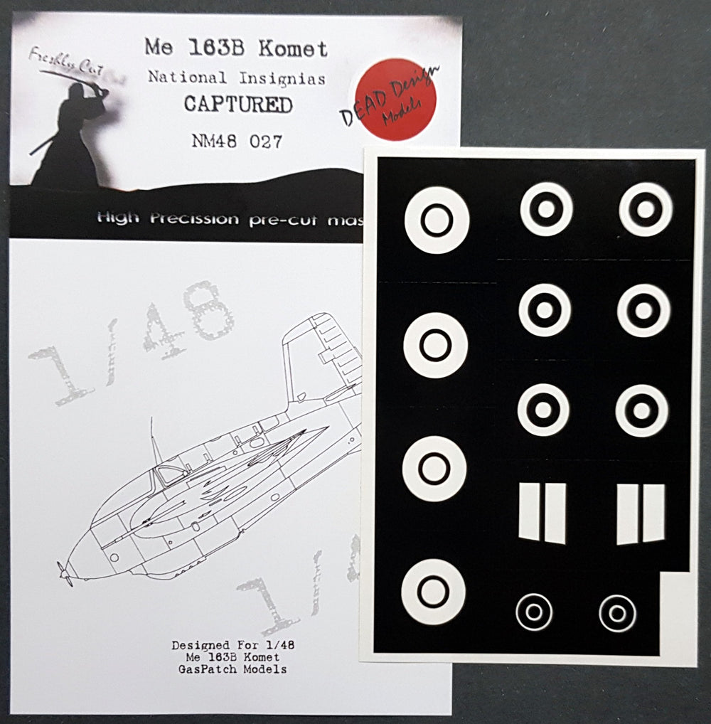 Dead Design DDMNM48027 1:48 Me-163B Komet Captured National Insignia