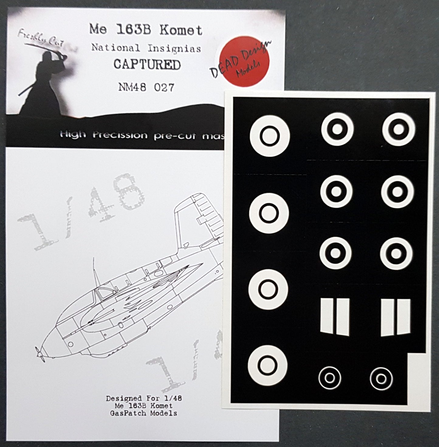 Dead Design DDMNM48027 1:48 Me-163B Komet Captured National Insignia