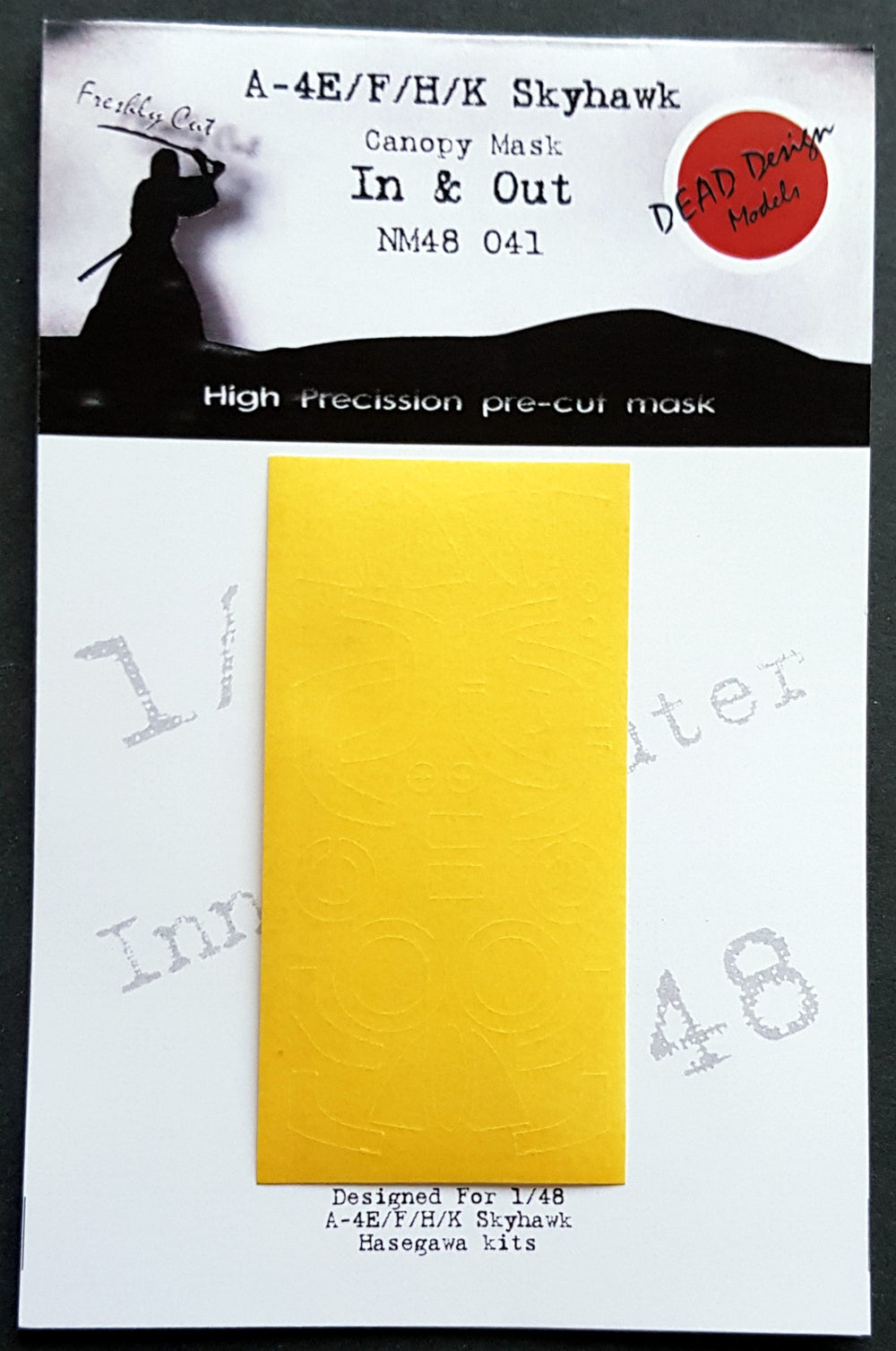 Dead Design DDMNM48041 1:48 A-4E/F/H/K Skyhawk Int/Ext Canopy Mask