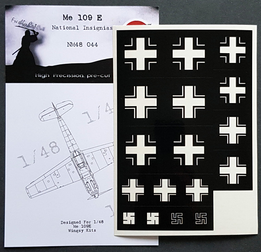 Dead Design DDMNM48044 1:48 Bf-109E-1/Bf-109E-3 National Insignia