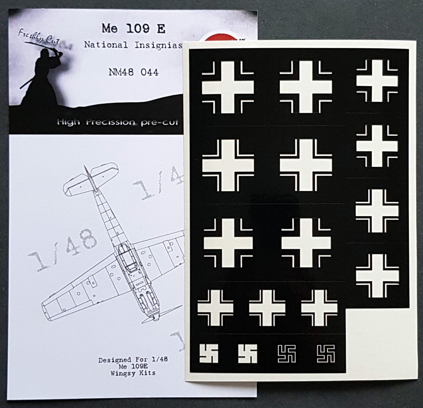 Dead Design DDMNM48044 1:48 Bf-109E-1/Bf-109E-3 National Insignia