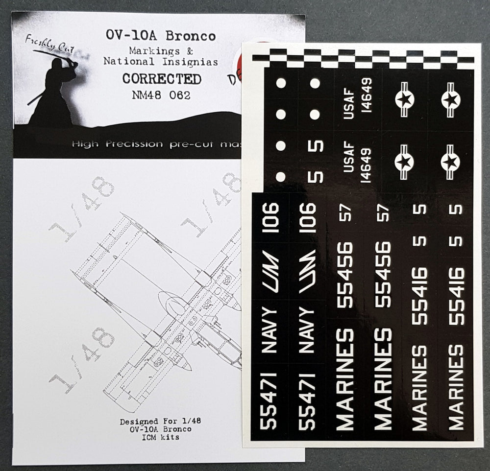Dead Design DDMNM48062 1:48 OV-10A Bronco National Insignia Masks