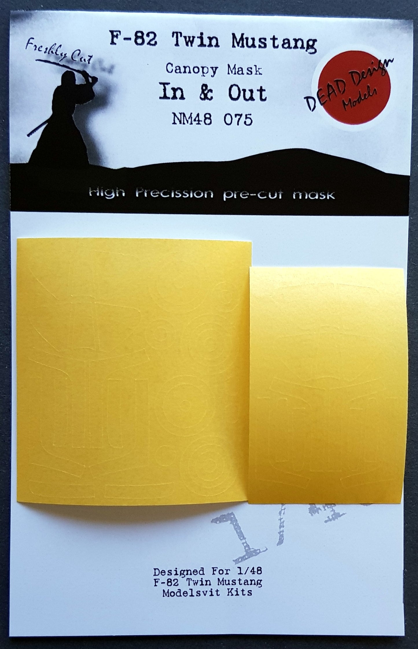 Dead Design DDMNM48075 1:48 F-82G Twin Mustang Int/Ext Canopy Mask