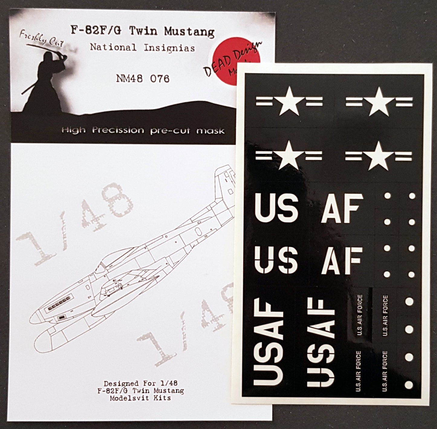 Dead Design DDMNM48076 1:48 F-82G Twin Mustang National Insignia