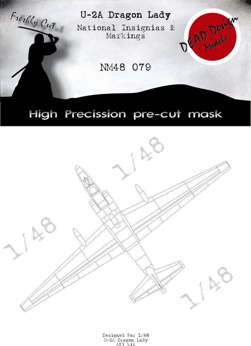 Dead Design Models DDMNM48079 1:48 Lockheed U-2A Dragon Lady National Insignias