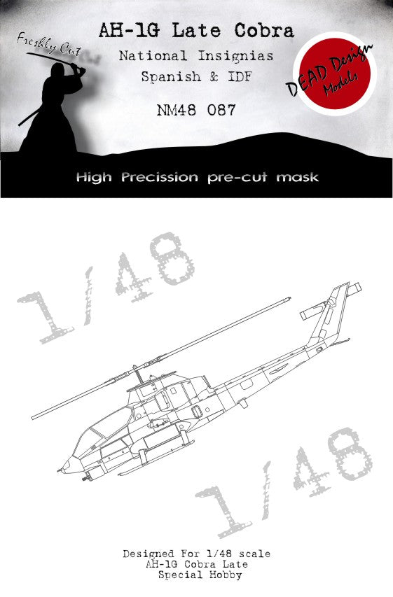 Dead Design Models DDMNM48087 1:48 Bell AH-1G Cobra National Insignia