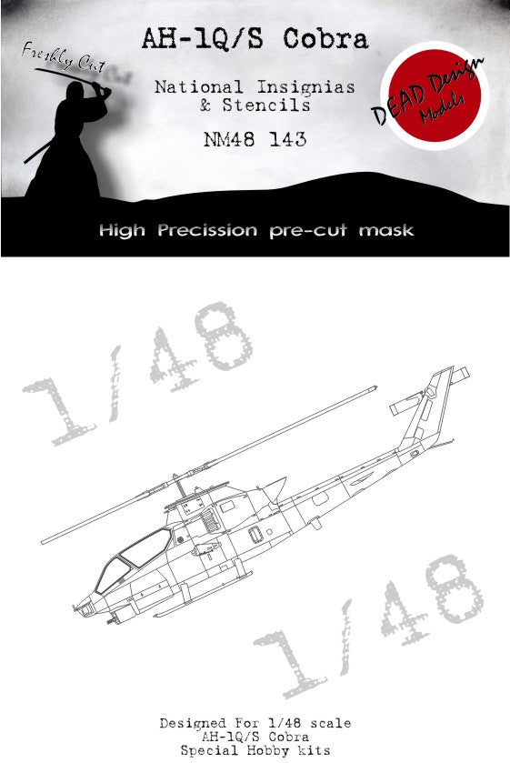 Dead Design Models DDMNM48143 1:48 Bell AH-1Q/S Cobra national insignia