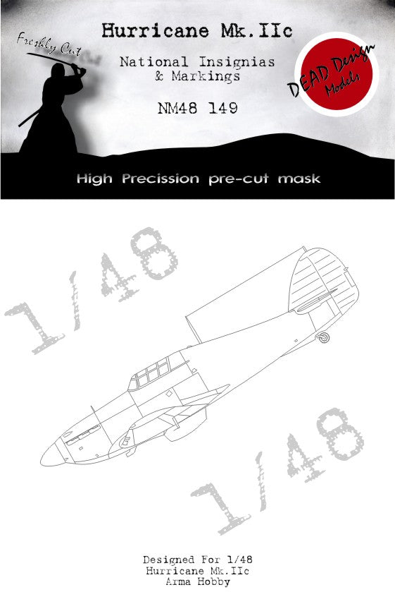 Dead Design Models DDMNM48149 1:48 Hawker Hurricane Mk.IIC national insignia