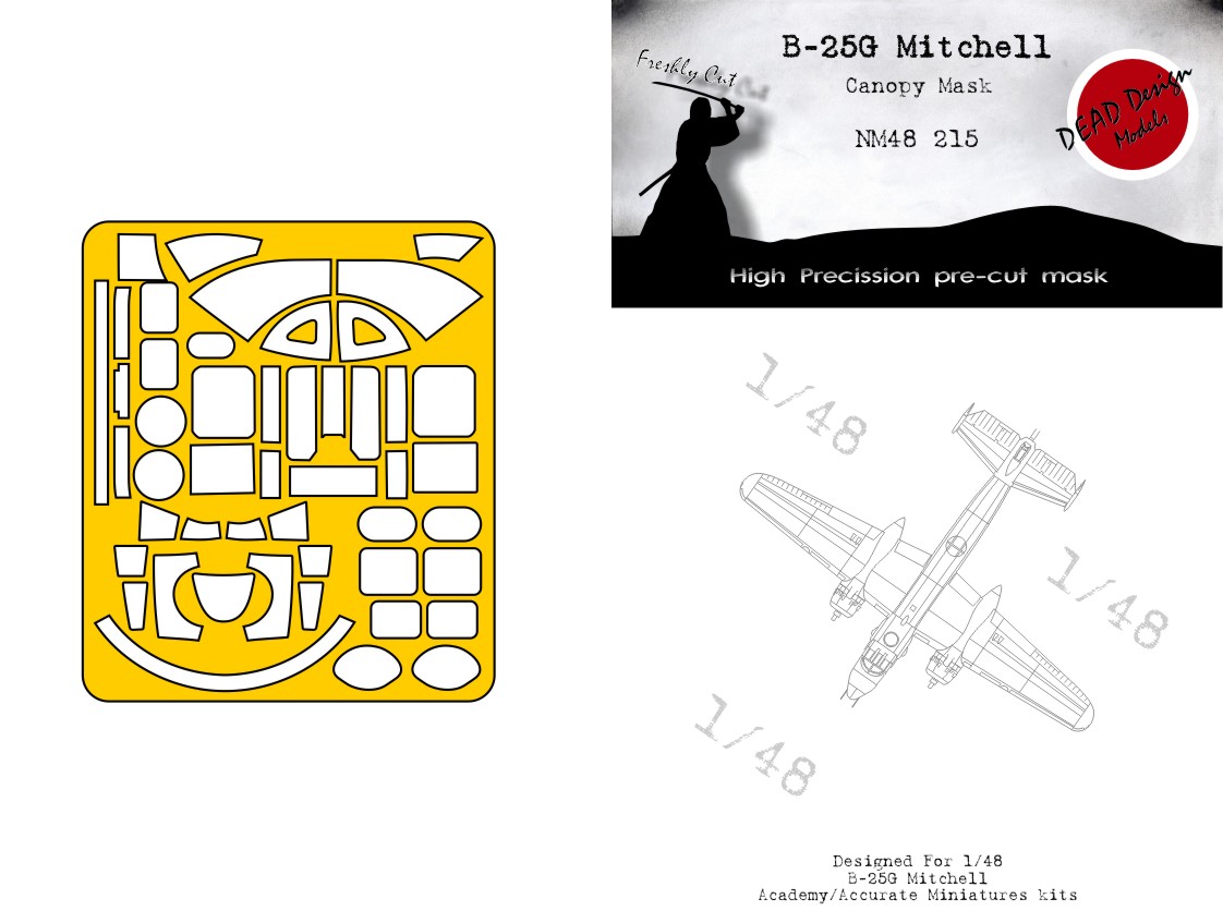 Dead Design Models DDMNM48215 1:48 North-American B-25G Mitchell
