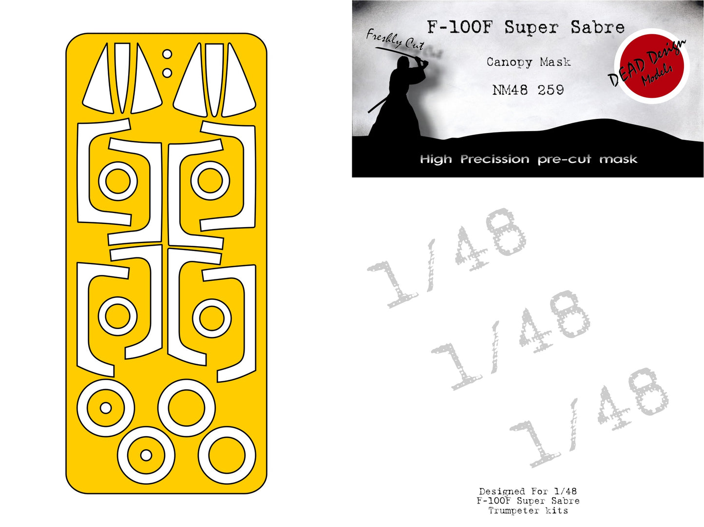 Dead Design Models DDMNM48259 1:48 North-American F-100F Super Sabre