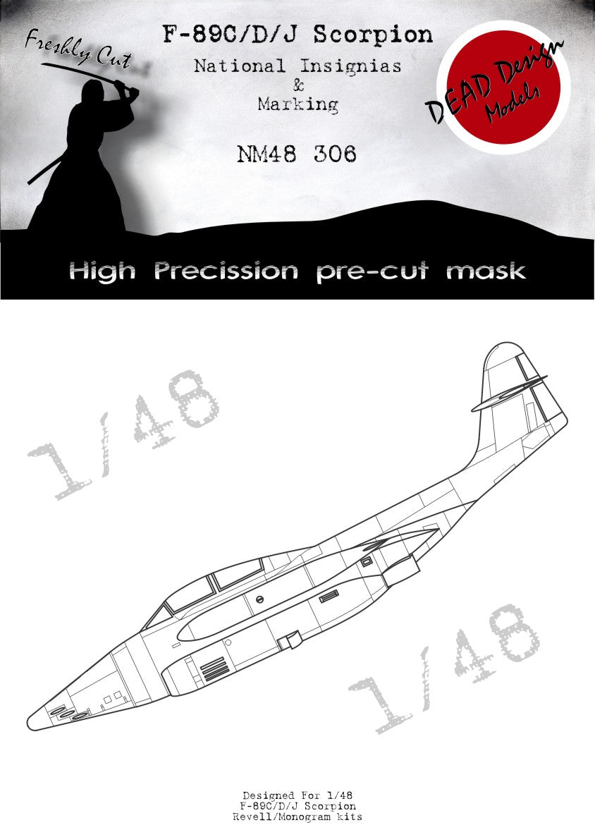 Dead Design DDMNM48306 1:48 F-89D/F-89J Scorpion National Insignia