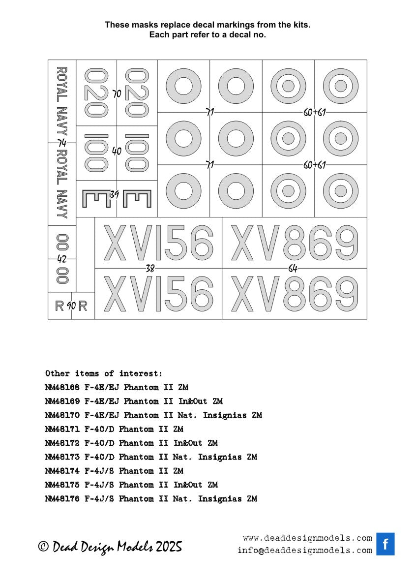Dead Design Models DDMNM48308 1:48 Blackburn Buccaneer National Insignia
