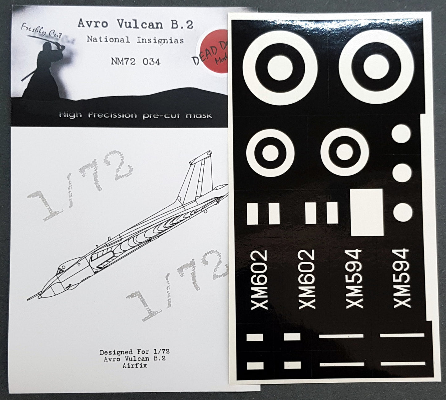 Dead Design Models DDMNM72034 1:72 Avro Vulcan National Insignias