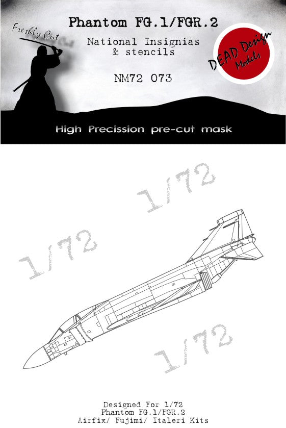 Dead Design DDMNM72073 1:72 FG.1/FGR.2 Phantom National Insignia